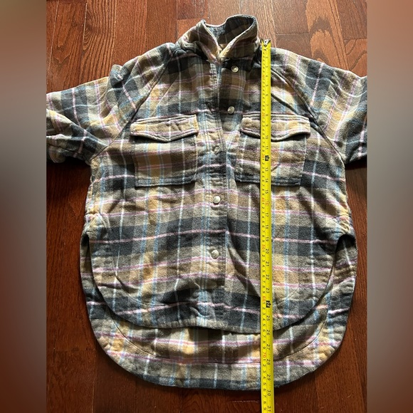 ZARA Shirt/ Shacket Plaid Flannel - Picture 5 of 10
